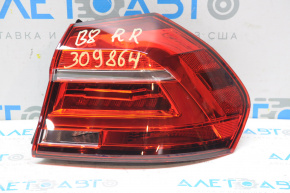 Ліхтар зовнішній крило правий VW Passat b8 16-19 USA LED темний