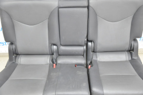 Задний ряд сидений 2 ряд Toyota Prius V 12-17 кожа темно-серое
