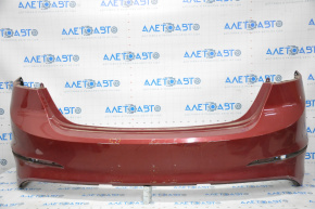 Бампер задний голый Hyundai Elantra AD 17-18 дорест царап, надломы