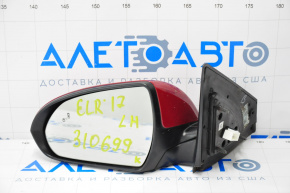 Зеркало боковое левое Hyundai Elantra AD 17-20 7 пинов, BSM, красное