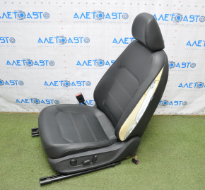 Водительское сидение VW Passat b7 12-15 USA без airbag, электро, кожа черн, стрельнувшая