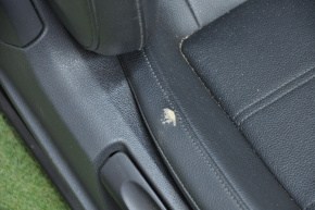 Пассажирское сидение VW Passat b7 12-15 USA с airbag, механич, кожа черн, протерта кожа