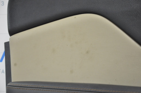 Обшивка дверей картка перед лев Jeep Cherokee KL 14-18 черн з беж вставк, під чистку, подряп