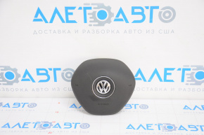 Подушка безпеки airbag в кермо водійська VW Jetta 15-18 USA чорна, поліз хром