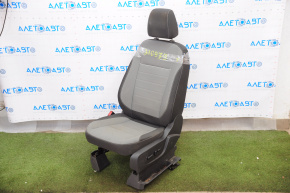 Сидіння водія Ford Escape MK3 13-19 без airbag, електро, ганчірка, чорно-сірий під хімч