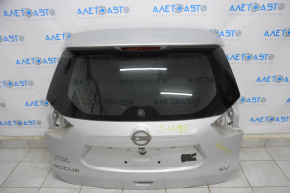 Дверь багажника голая со стеклом Nissan Rogue 14-16 серебро K23 с стоп сигналом