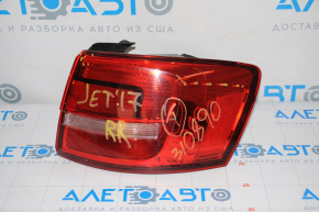 Ліхтар зовнішній крило правий VW Jetta 16-18 USA галоген темний, павутинка