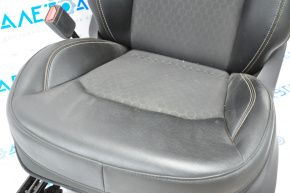 Водійське сидіння Jeep Compass 17 - з airbag, електро, шкіра чорний, тріщина в пластику