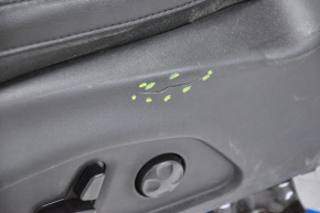 Водійське сидіння Jeep Compass 17 - з airbag, електро, шкіра чорний, тріщина в пластику