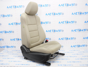Пасажирське сидіння Mazda 6 13-15 з airbag, шкіра беж, хутро