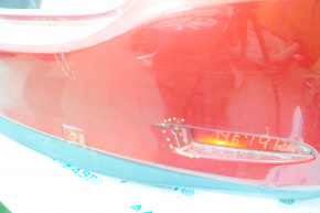 Бампер задній голий Mazda 6 13-17 usa червоний 41V, тріщина, з відбивачами та 1 заглушк