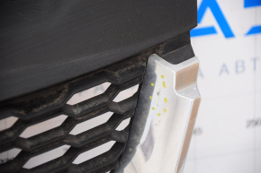 Решетка радиатора grill Dodge Journey 11- хром с эмблемой, мелкие тычки, царапины