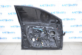 Дверь голая передняя левая Hyundai Sonata 15-19 черный S3, тычка