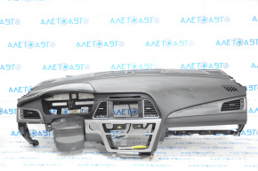 Торпедо передняя панель без AIRBAG Hyundai Sonata 15-17 черн