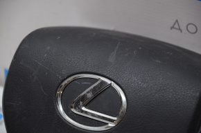 Подушка безопасности airbag в руль водительская Lexus RX350 10-12 дорест черн затерта