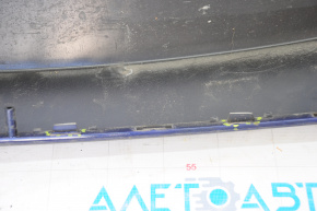 Бампер задний голый Ford Fusion mk5 13-18 синий, вмятинка, слом креп