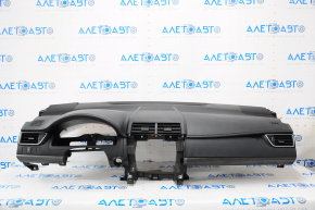 Торпедо передняя панель без AIRBAG Toyota Camry v55 15-17 usa черн, белая строчка