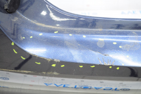 Бампер задний голый Toyota Camry v55 15-17 usa синий, примят, трещина, неоригинал