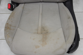Водійське сидіння Hyundai Sonata 15-17 без airbag, електро, ганчірка сірка, подряпана, під хімч