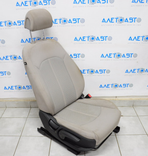 Пассажирское сидение Hyundai Sonata 15-17 без airbag, механич, тряпка серое, под химчистку