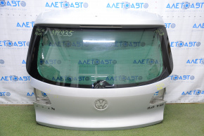 Дверь багажника голая со стеклом VW Tiguan 09-17 серебро LR7L тычки