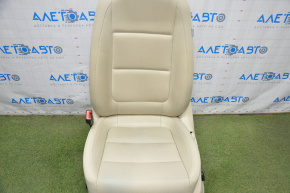 Водительское сидение VW Tiguan 09-17 с airbag,электро+мех, кожа беж, протерта кожа