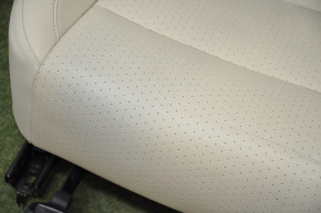 Водійське сидіння VW Tiguan 09-17 з airbag, електро+хутро, шкіра беж, протерта шкіра