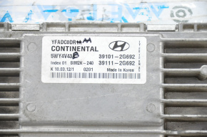 Блок ECU компьютер двигателя Hyundai Sonata 11-15 2.0