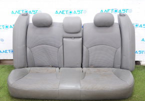 Задній ряд сидінь 2 ряд Hyundai Sonata 11-15 комбінована шкіра, сірий, під чітску