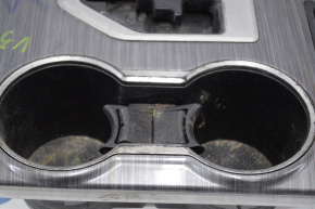 Накладка центральной консоли с подстаканниками Toyota Camry v50 12-14 usa дефект хрома