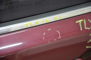 Дверь голая передняя левая Acura TLX 15- красный R548PX тычки