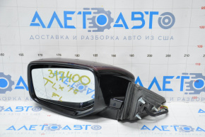Зеркало боковое левое Acura TLX 15-16 11 пинов, поворотник, красное