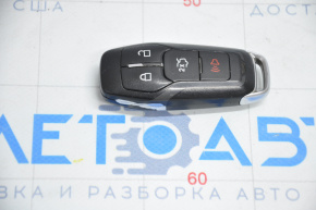 Ключ Ford Edge 15-18 smart 4 кнопки, облез хром