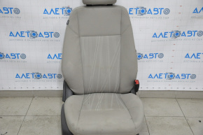 Пасажирське сидіння Ford Focus mk3 15-18 рест, без airbag, механіч, ганчірка сіра
