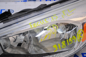 Фара передняя левая голая Ford Focus mk3 15-18 рест галоген светлая паутинка