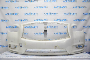 Бампер передний голый Infiniti JX35 QX60 13-15 дорест под парктроник, белый, надрывы