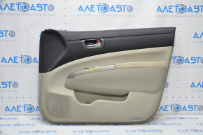 Обшивка двери карточка передняя правая Toyota Prius 20 04-09 беж, подлокотник тряпка, слом креп, царапины, под чистку