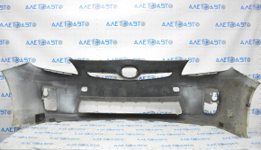 Бампер передний голый Toyota Prius 30 10-12 дорест, слом креп, надрывы, зашпаклеванный