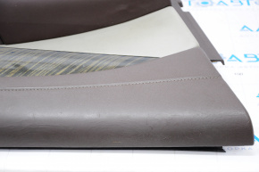 Обшивка двери карточка передняя левая Cadillac ATS 13- кожа корич, трещины на коже