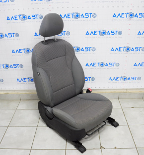 Пасажирське сидіння Hyundai Sonata 11-15 без airbag, механіч, ганчірка сіре