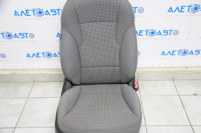 Пасажирське сидіння Hyundai Sonata 11-15 без airbag, механіч, ганчірка сіре