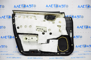 Обшивка двери карточка передняя правая Infiniti JX35 QX60 13- черн с коричневыми вставками
