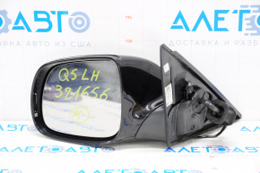 Зеркало боковое левое Audi Q5 8R 09-17 7 пинов, автосклад, затемн, поворотн, подогр, черное