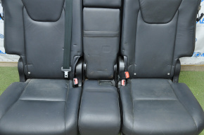 Задній ряд сидінь 2 ряд Lexus RX350 10-15 з airbag шкіра чорна, тичка на правій стороні