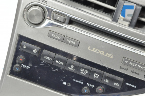 Радио, Магнитофон, Управление климатом, Панель в сборе Lexus RX350 RX450h 10-15 тип 3, царапины