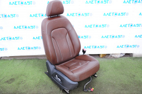 Пасажирське сидіння Audi Q5 8R 09-17 з airbag, електро, кожа корич