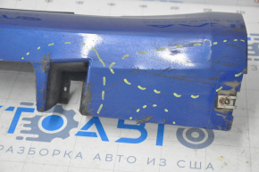 Порог правый Ford Fusion mk5 13-20 синий, царапины, примят, сломано крепление, надрыв