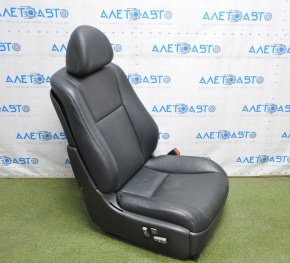 Пасажирське сидіння Lexus LS460 LS600h 07-09 з airbag,електро,шкіра чорний,слом креп накладки