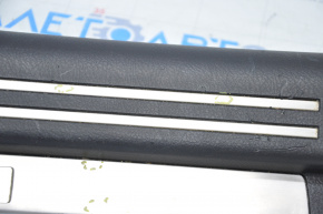Накладка порога передняя левая Lexus LS460 LS600h 07-12 чёрная, царапины,тычки на хроме