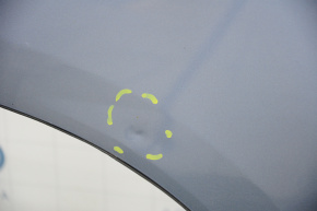 Дверь голая задняя правая Toyota Highlander 08-13 синий 8S7, с обычной накладкой, тычки